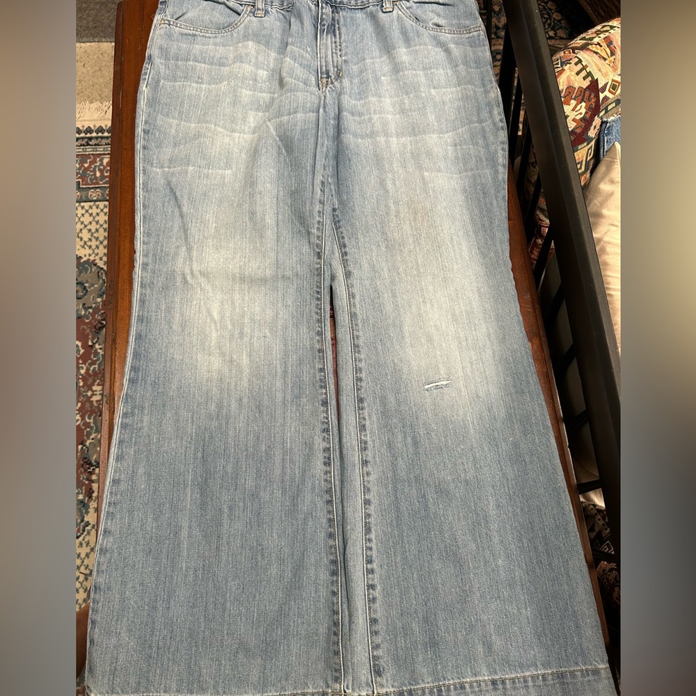 Classic Denim Wide Leg Jeans